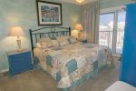 Peaceful Master Bedroom Offers a Comfy King Size Bed
